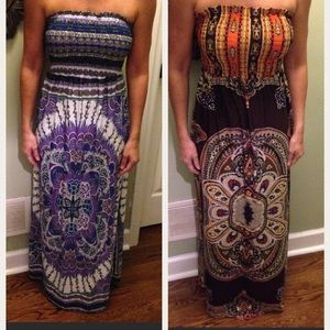Two Maxi sundresses/cover ups  Sm